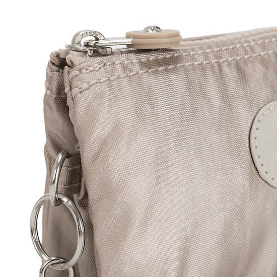 Kipling Creativity Small Metallic Pouch Tassen Beige | België 1107OK